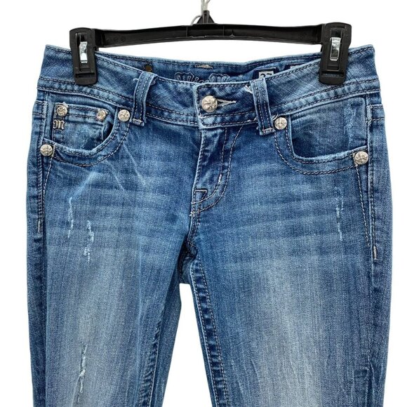 Miss Me Boot Cut Jeans Blue Women's Size 27 - Picture 6 of 12